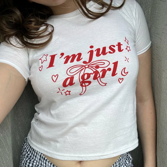 just a girl shirt