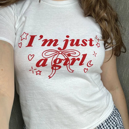 just a girl shirt