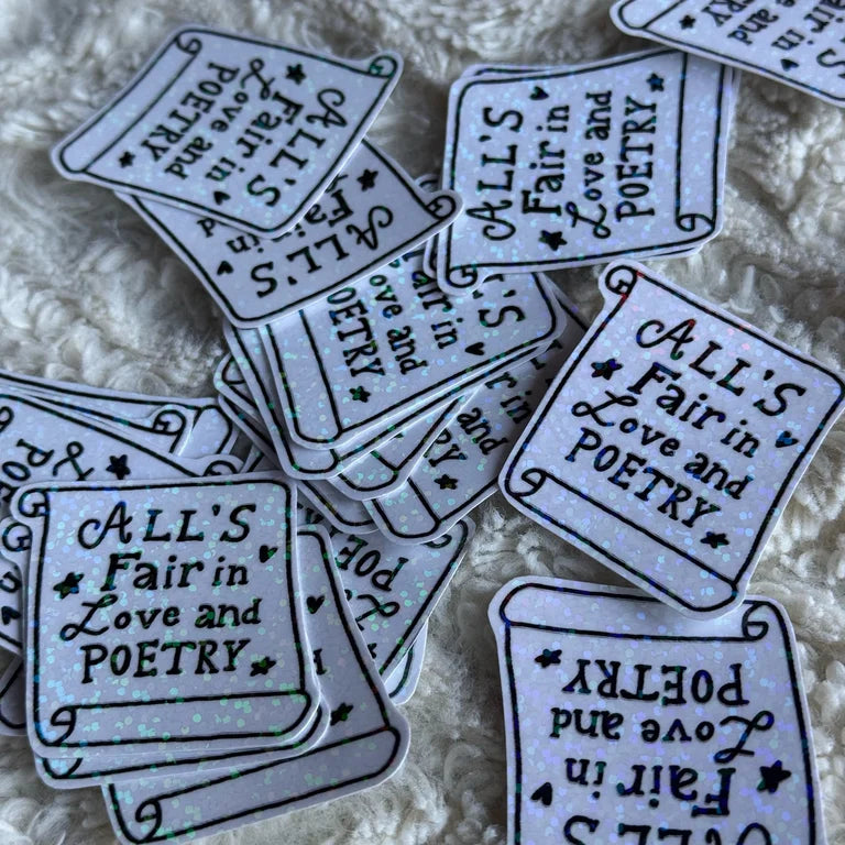 love & poetry sticker
