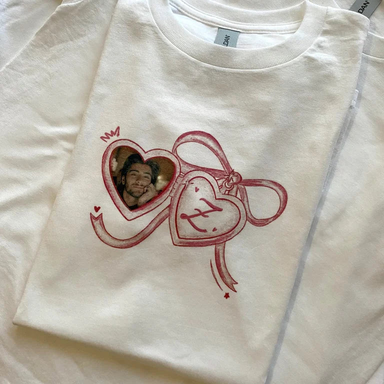heart locket shirt